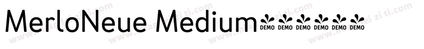 MerloNeue Medium字体转换